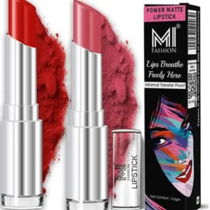 MI FASHION Soft Matte Finish Minimal Transfer Lipstick Waterproof Lip Color